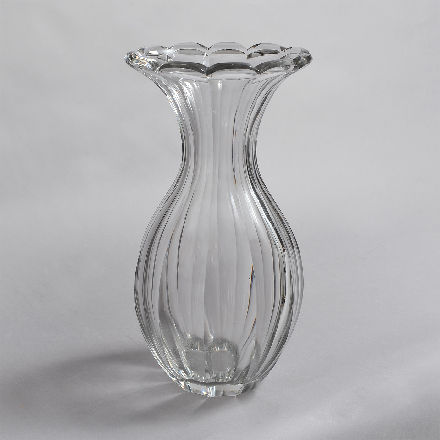 Sweeney Cut Glass Broad Fluted Vase • Jeffrey Tillou Antiques